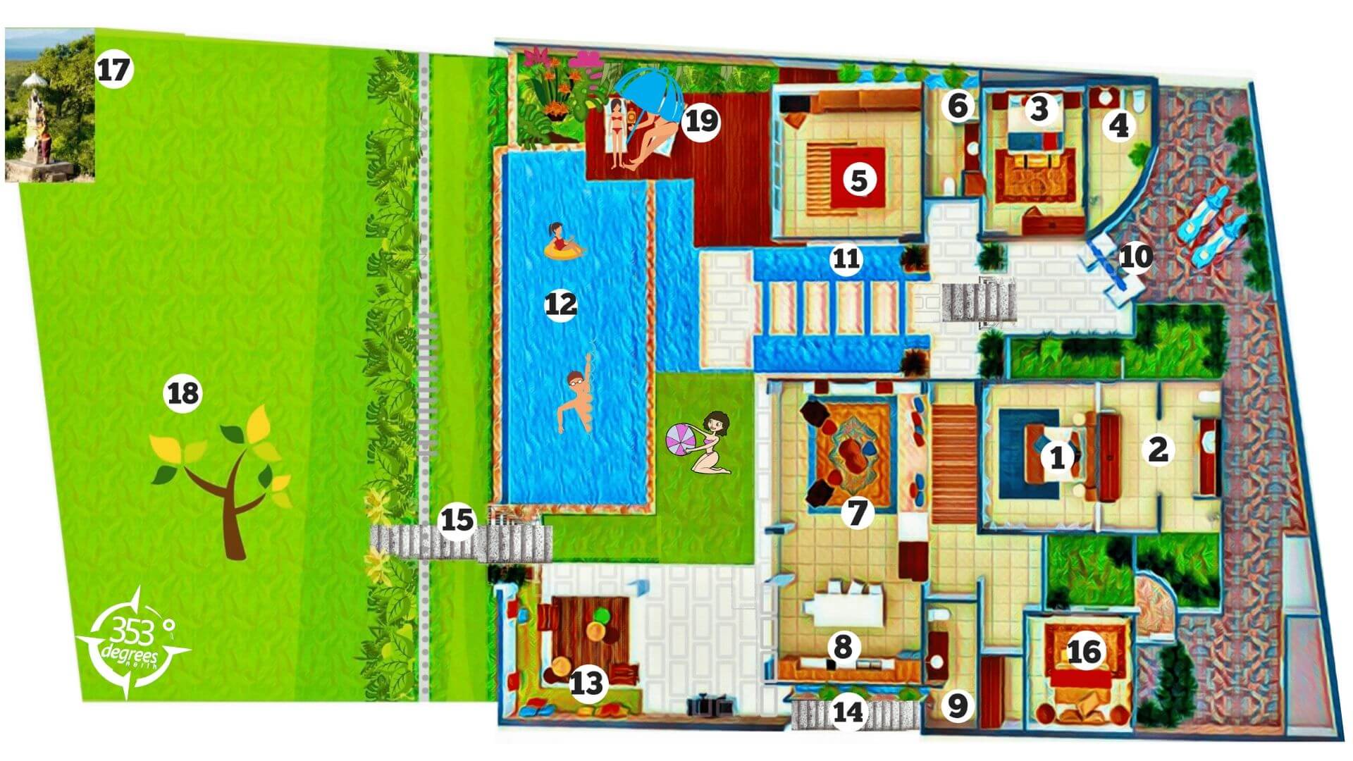 THE VILLA 353 DEGREES NORTH FLOOR PLAN